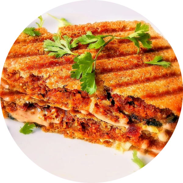 Veg Allo Tikka Sandwich Grilled