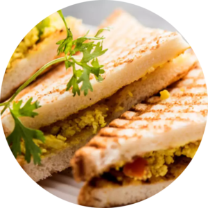 Paneer Tikka Sandwich Grilled